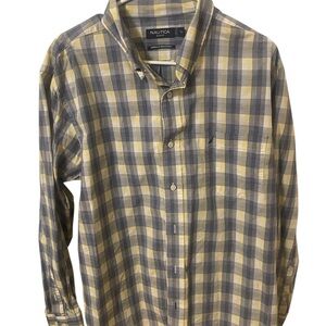 Nautica Men's Plaid Shirt - Slim Fit - Size: XL - Wrinkle Resistant